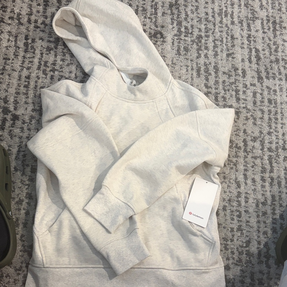Lululemon Heather Gray Scuba Oversized side-slit Hoodie